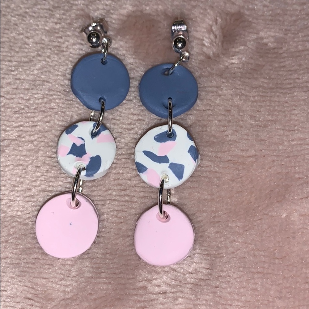 Handmade polymer clay earrings